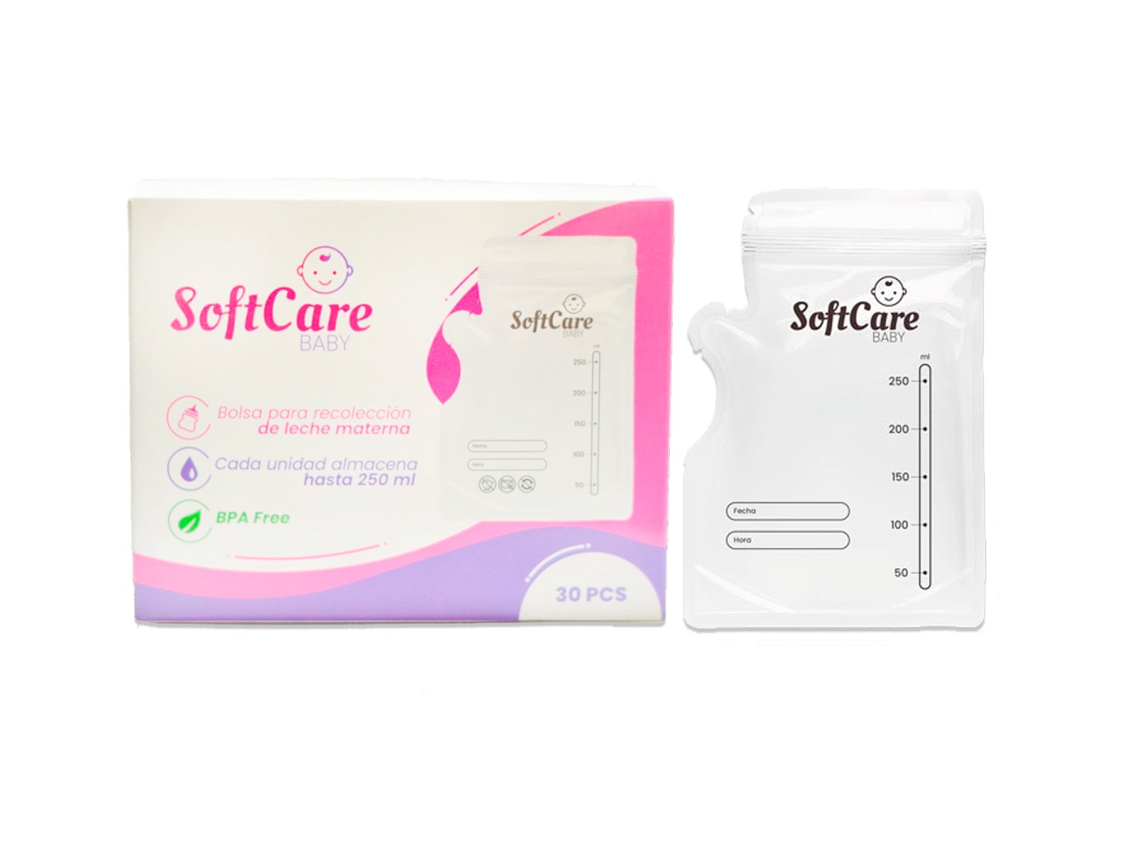 SOFTCARE BABY BOLSAS PARA LECHE MATERNA X30