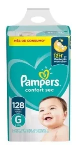 pampers confort sec g x 128